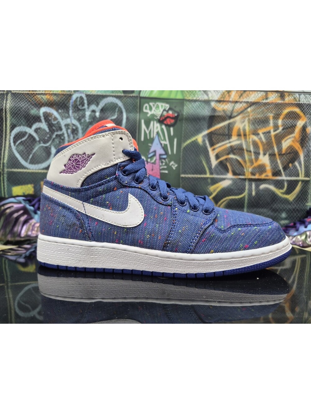 Nike Air Jordan 1 Retro Deep Royal Denim 332148-411  NEW 5M 5Y 6.5W right only
